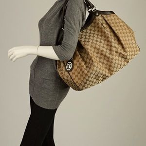 GUCCI authentic Sukey tote large in cocoa